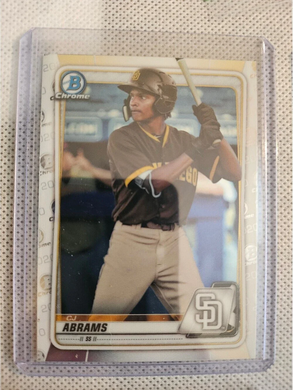 2020 Bowman #BCP-62 - CJ Abrams - Chrome Prospects San Diego Padres RC